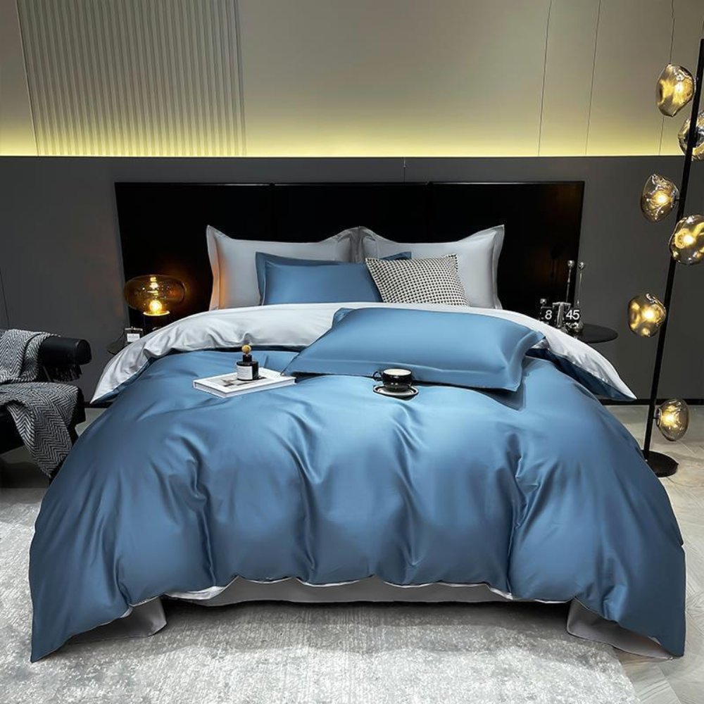 Pima Cotton Two-Tone Bedding Set